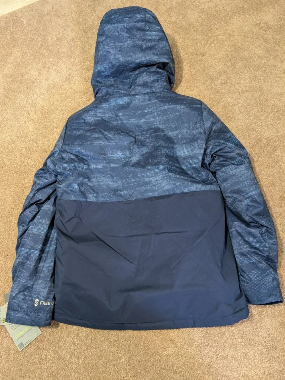 NWT 3 in 1 jacket winter wind and water resistant blue size medium